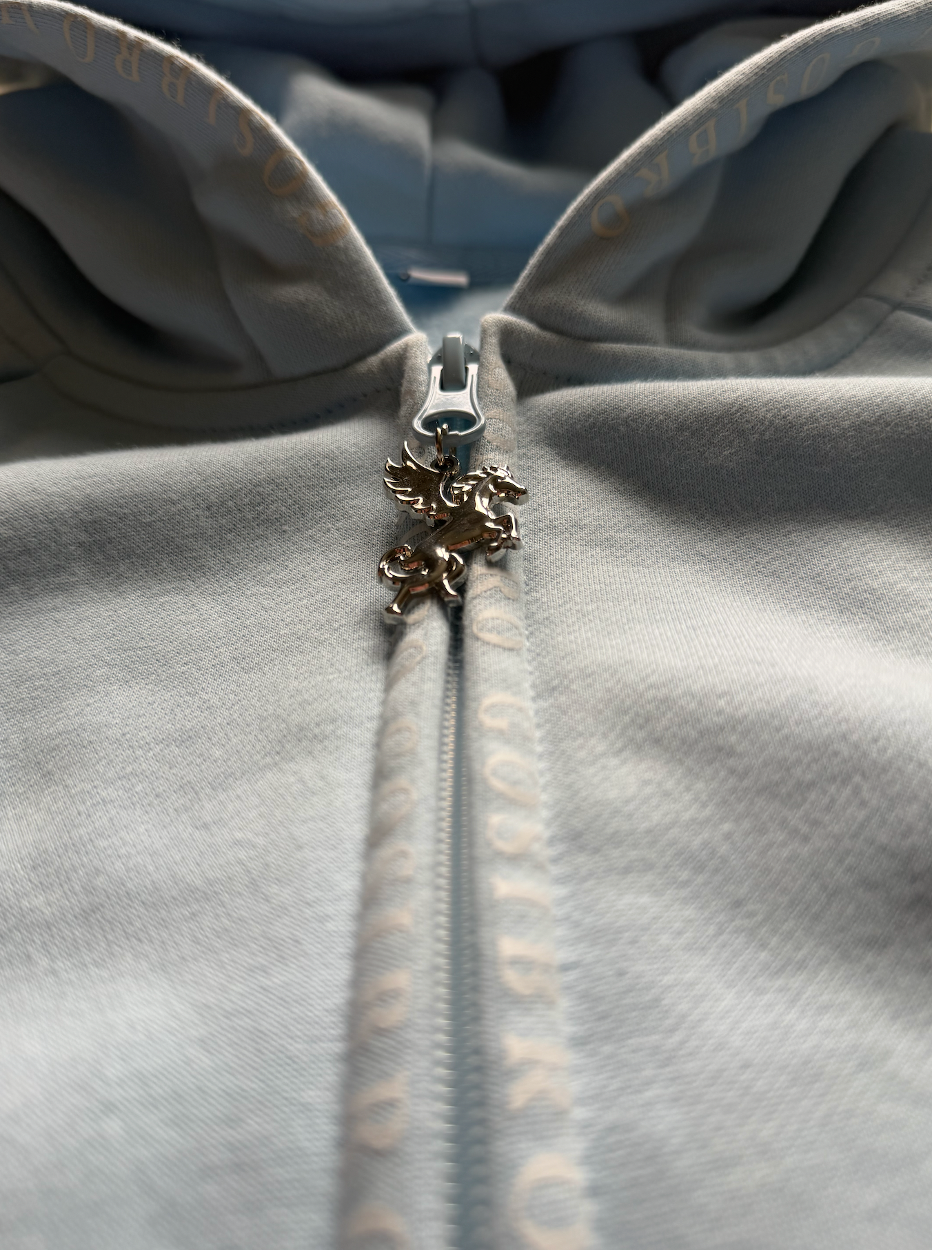 Zip-Up Hoodie with Pegasus Charm